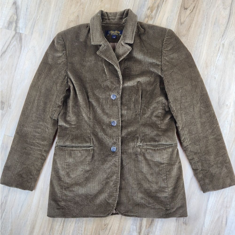 ☔️🩵Brooks Brothers Brown Corduroy Jacket Size 8